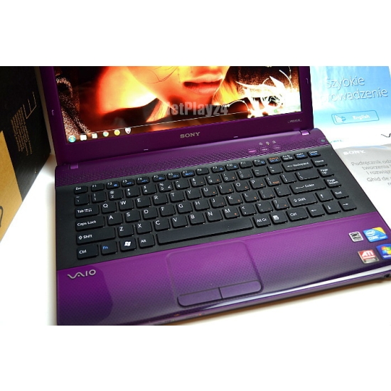 Laptop Sony Vaio VPCEA3L1E i3 ATI1GB 3GB 500GB Win7 LED14 HDMI Kamera Notebook